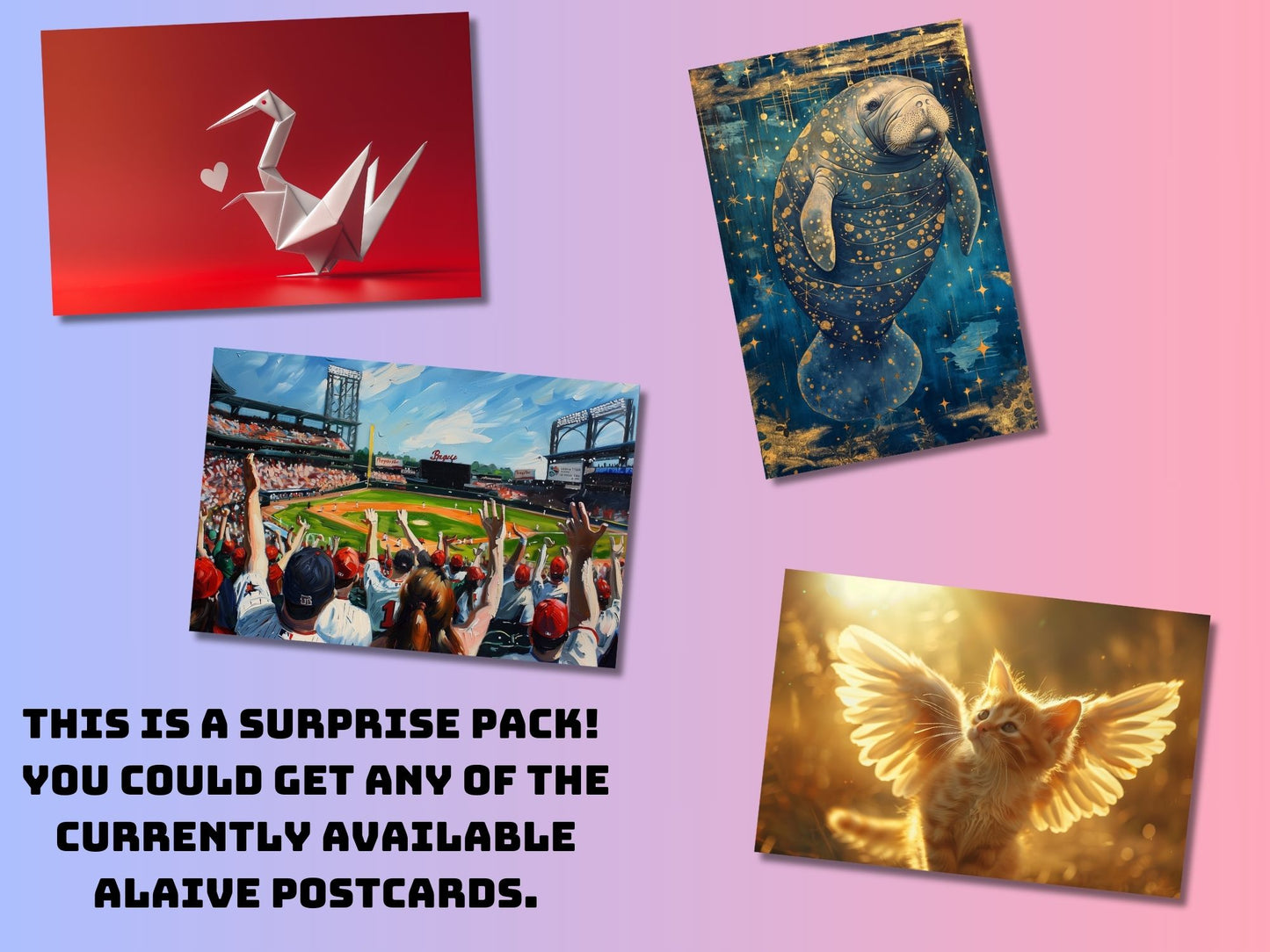 5 Postcards - Random Pack