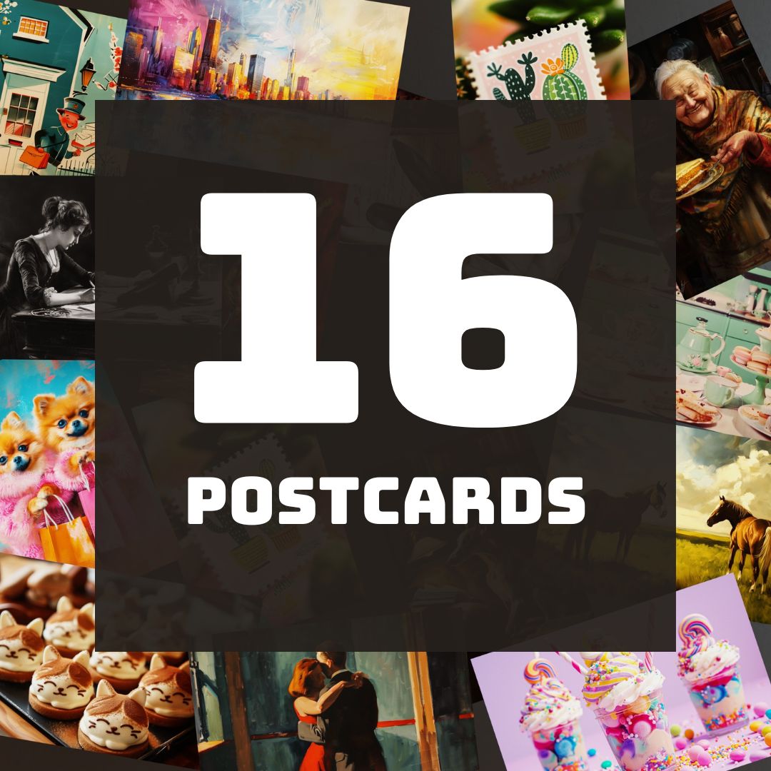 16 Postcards - Random Pack – Alaive Postcards