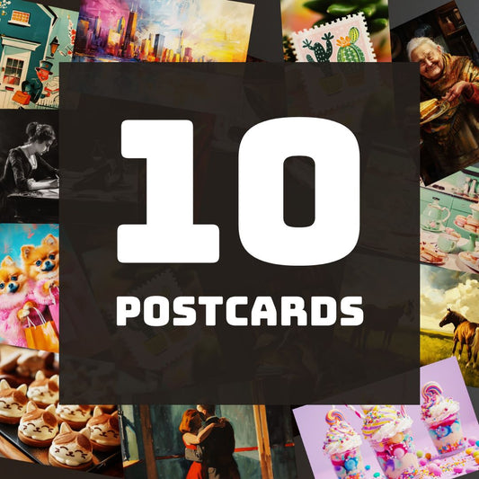 10 Postcards - Random Pack