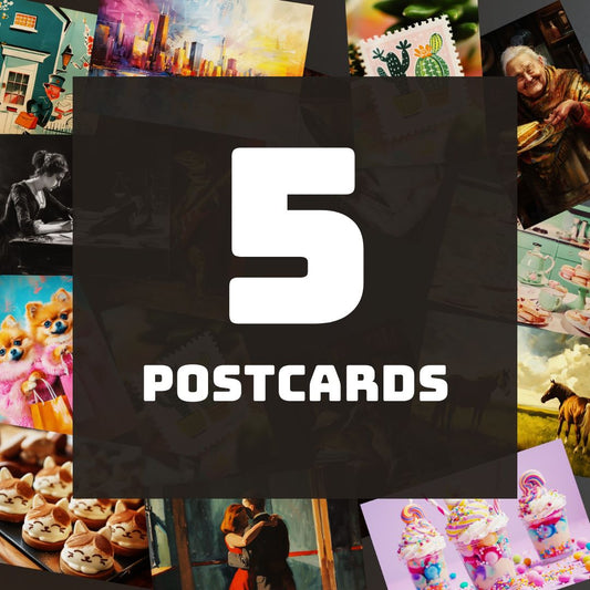 5 Postcards - Random Pack